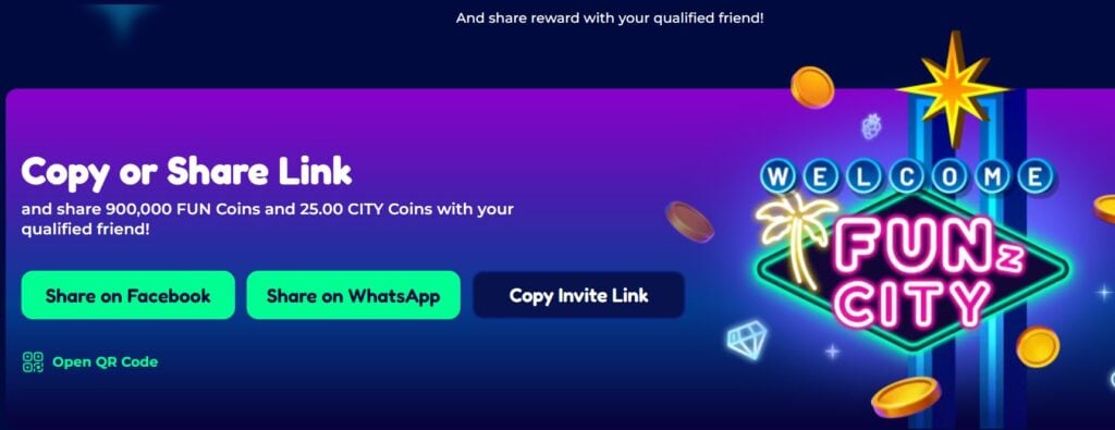 FunzCity Refer a friend