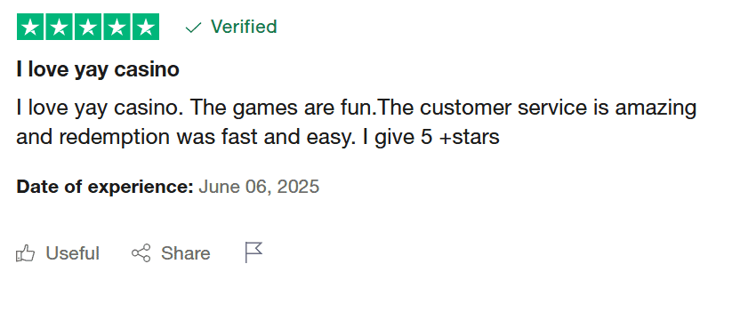 Yay Casino player review trustpilot