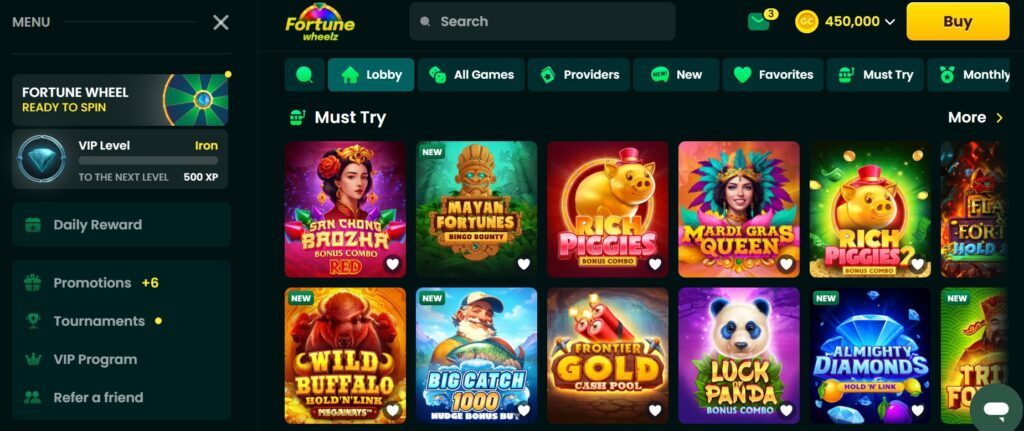 Fortune Wheelz casino