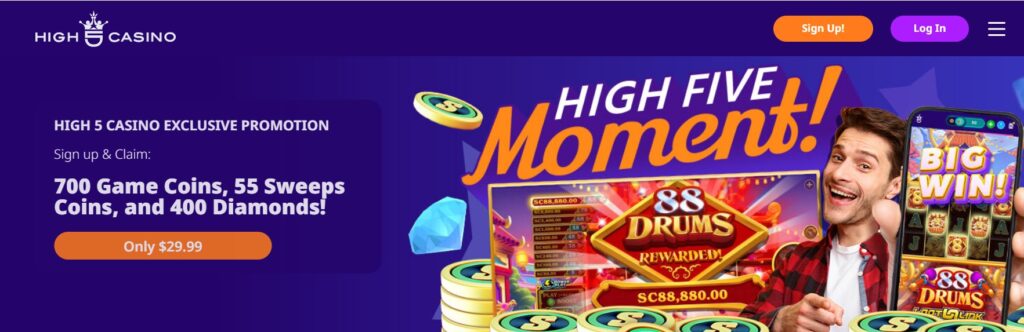 High 5 Casino diamonds currency