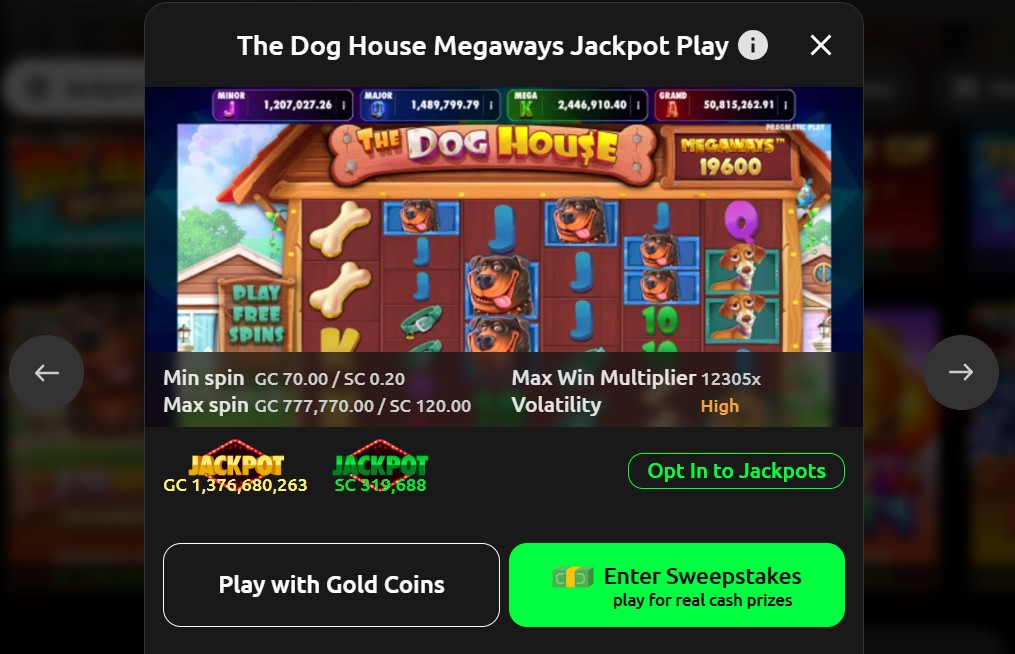 McLuck bonuses Dog House Megaways Jackpot info
