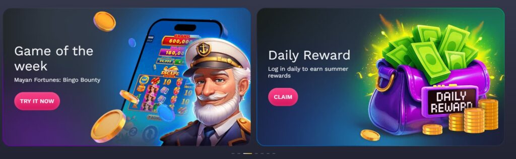 Nolimitcoins homepage