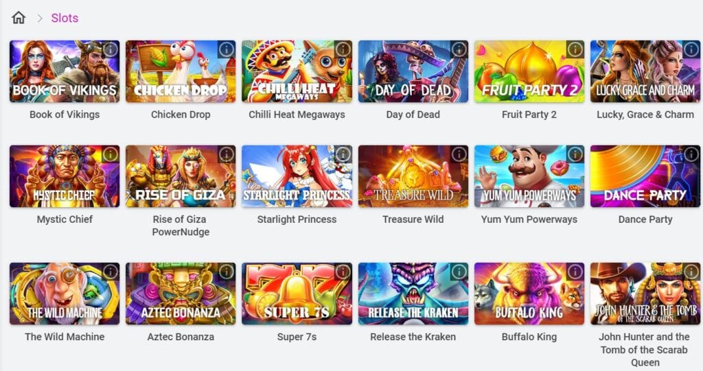 Pulsz Casino games